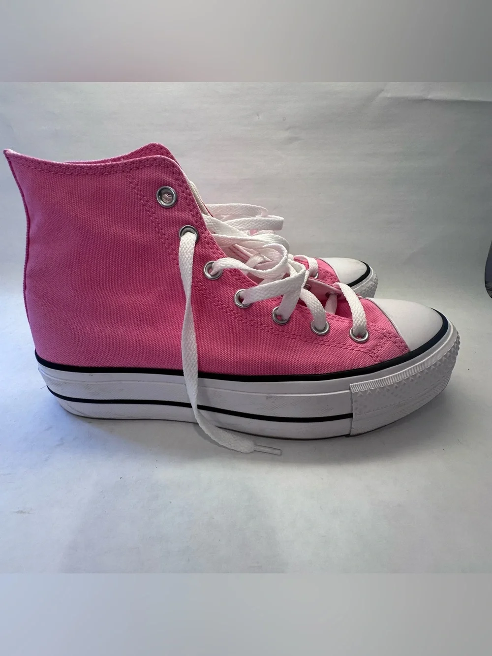 Converse Chuck Taylor All Star Lift Unisex Pink Platform Sneakers M6.5 W8.5